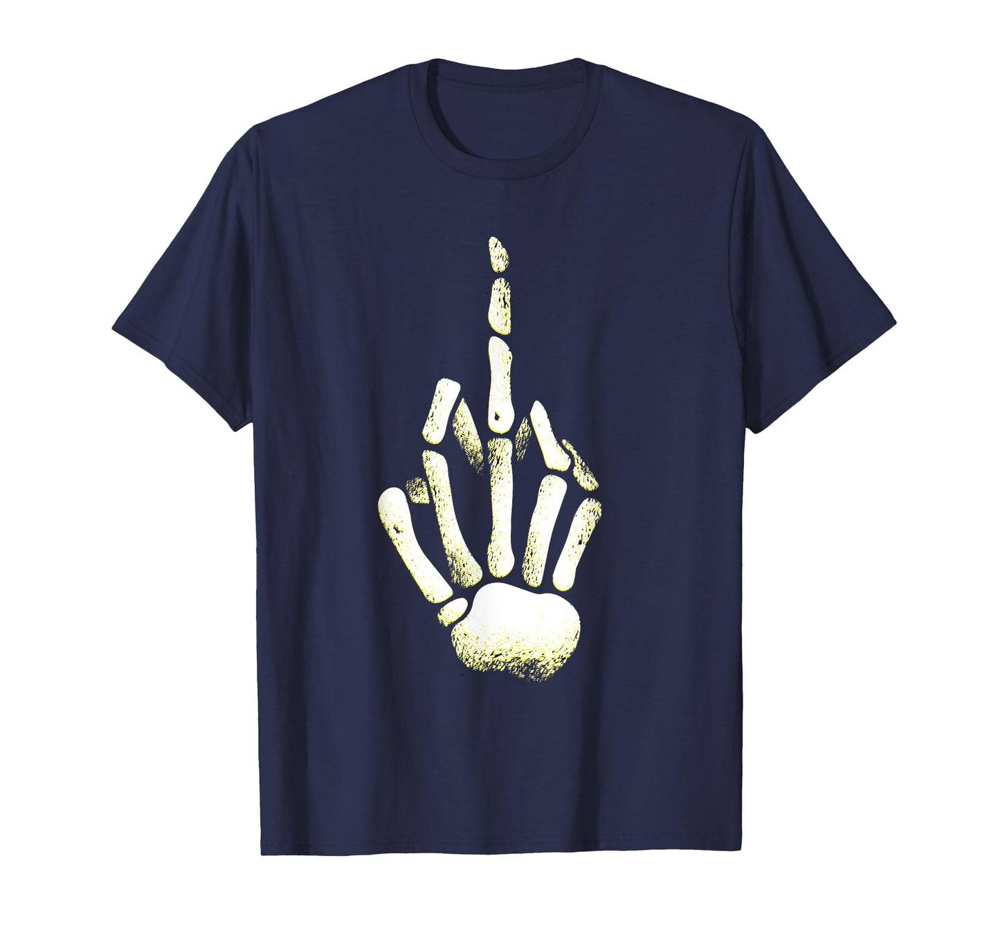 Halloween Skeleton Middle Finger Hand Fuck off T-Shirt