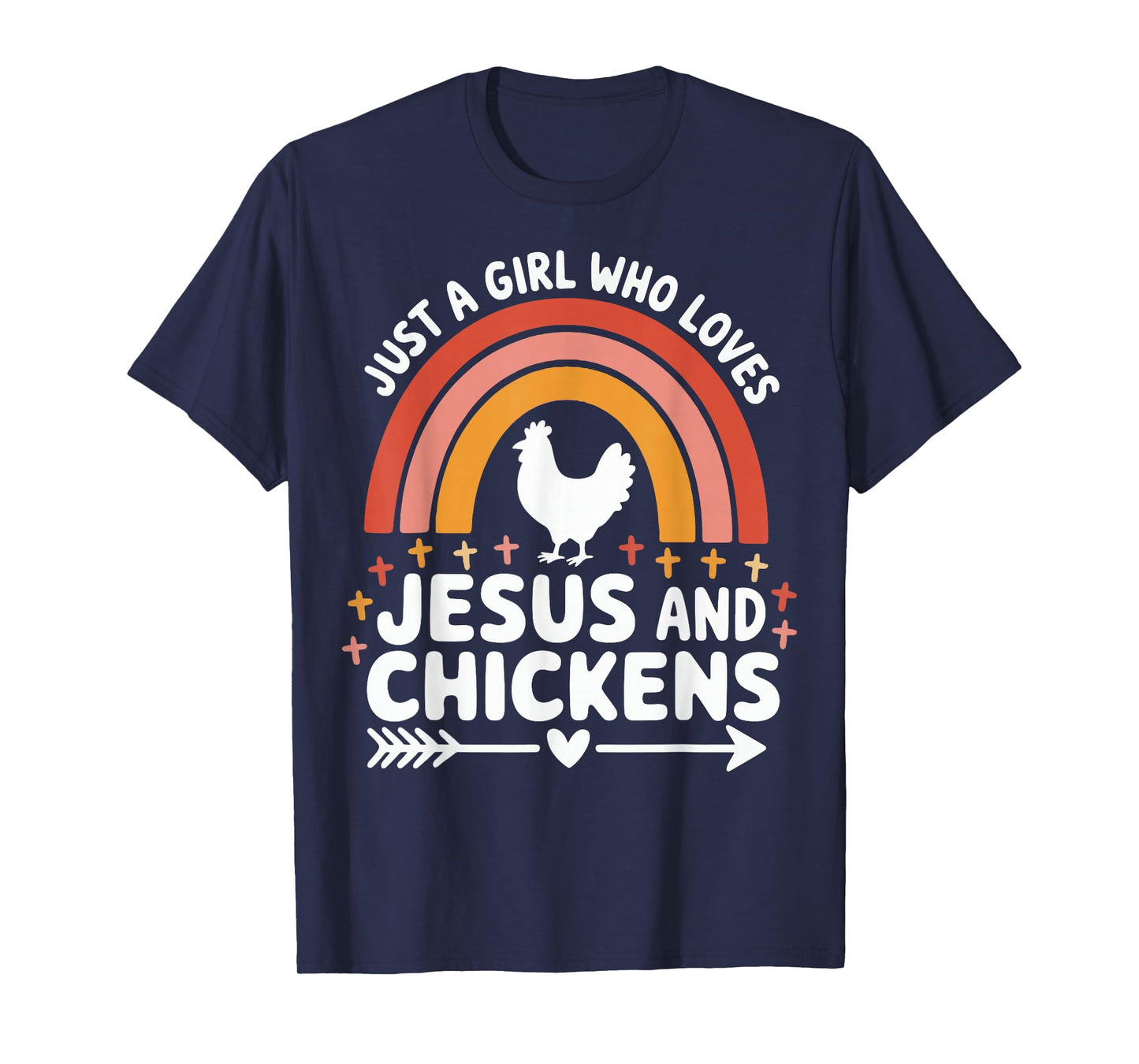 Just A Girl Who Loves Jesus And Chickens T-Shirt