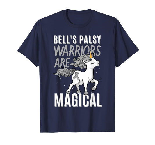 Bell's Palsy Warrior Idiopathic Facial Paralysis Unicorn T-Shirt