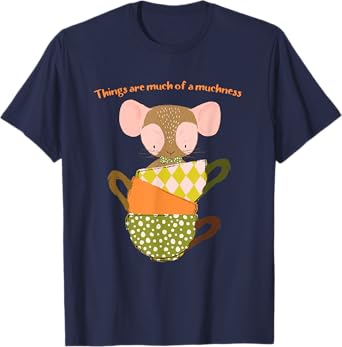 Alice in Wonderland Cute Dormouse Literary Muchness T-Shirt