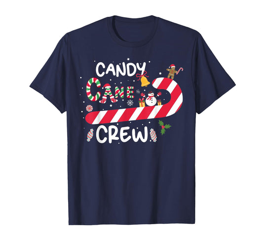 Candy Cane Crew Funny Christmas Candy Lover X Mas T-Shirt