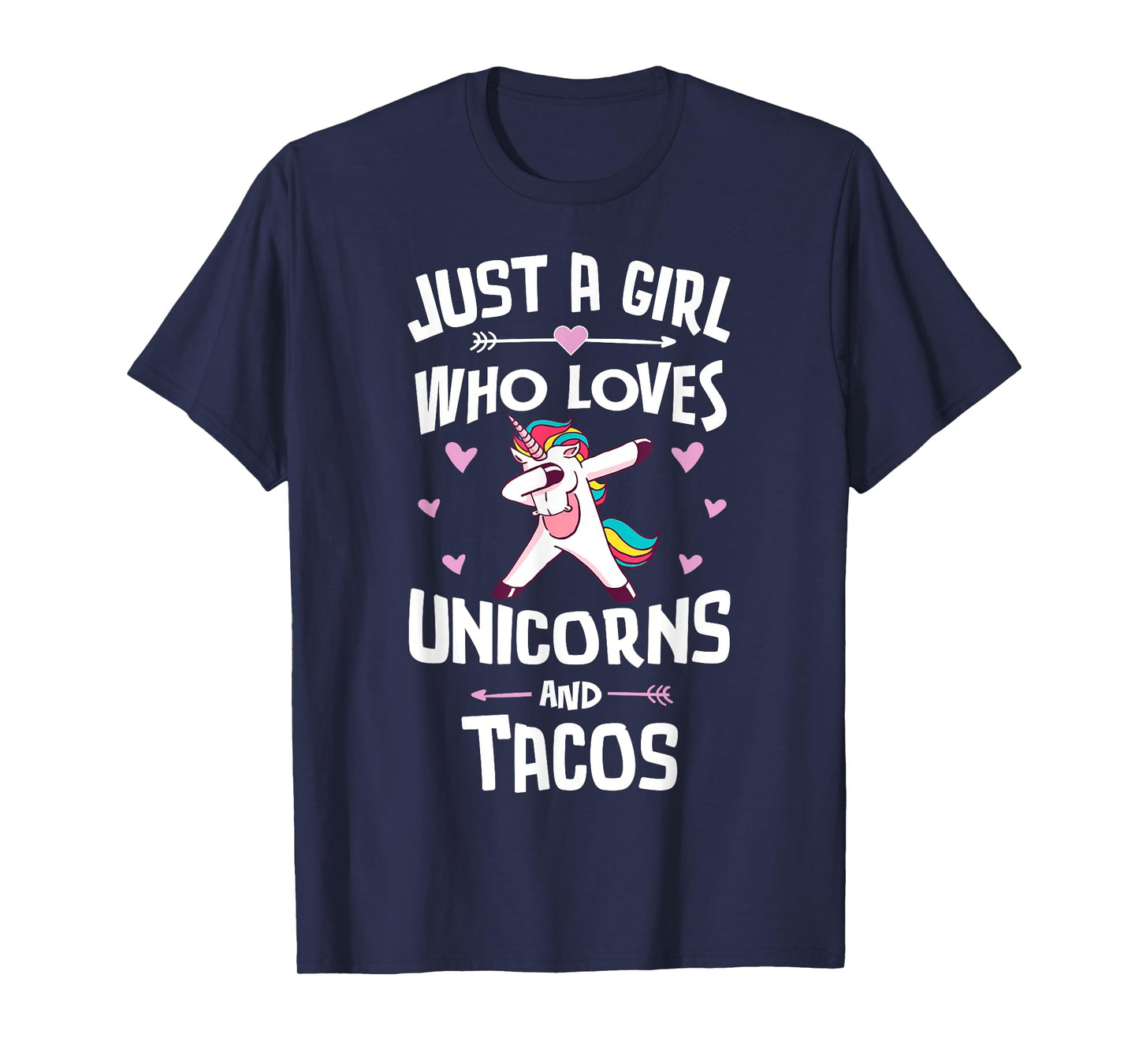 Just A Girl Who Loves Unicorns And Tacos Graphic Women T-Shirt