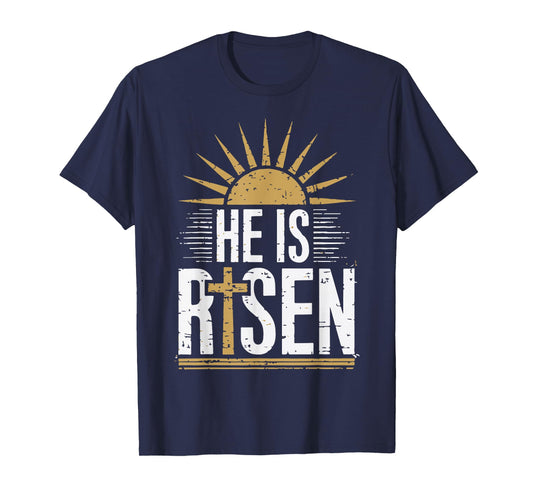He Is Risen Christian Easter Men Women Toddler Boy Jesus T-Shirt