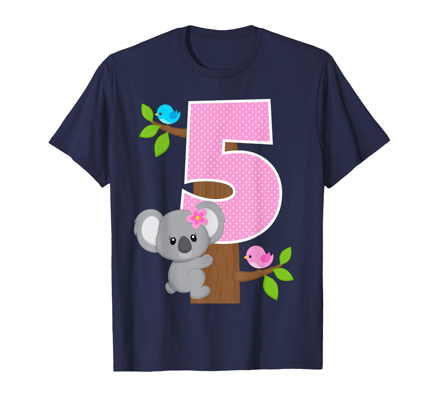 Koala Bear 5th Birthday Girl 5 Year Old Birthday Koalas Bday T-Shirt
