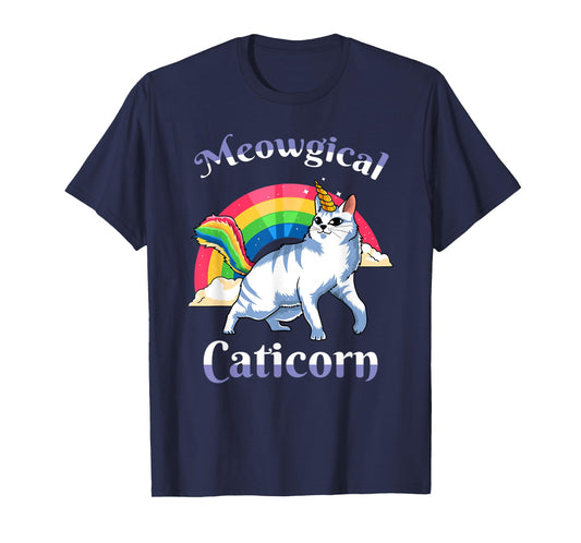Meowgical Caticorn Unicorn Cat Girls Kitty Kitten Lover Gift T-Shirt