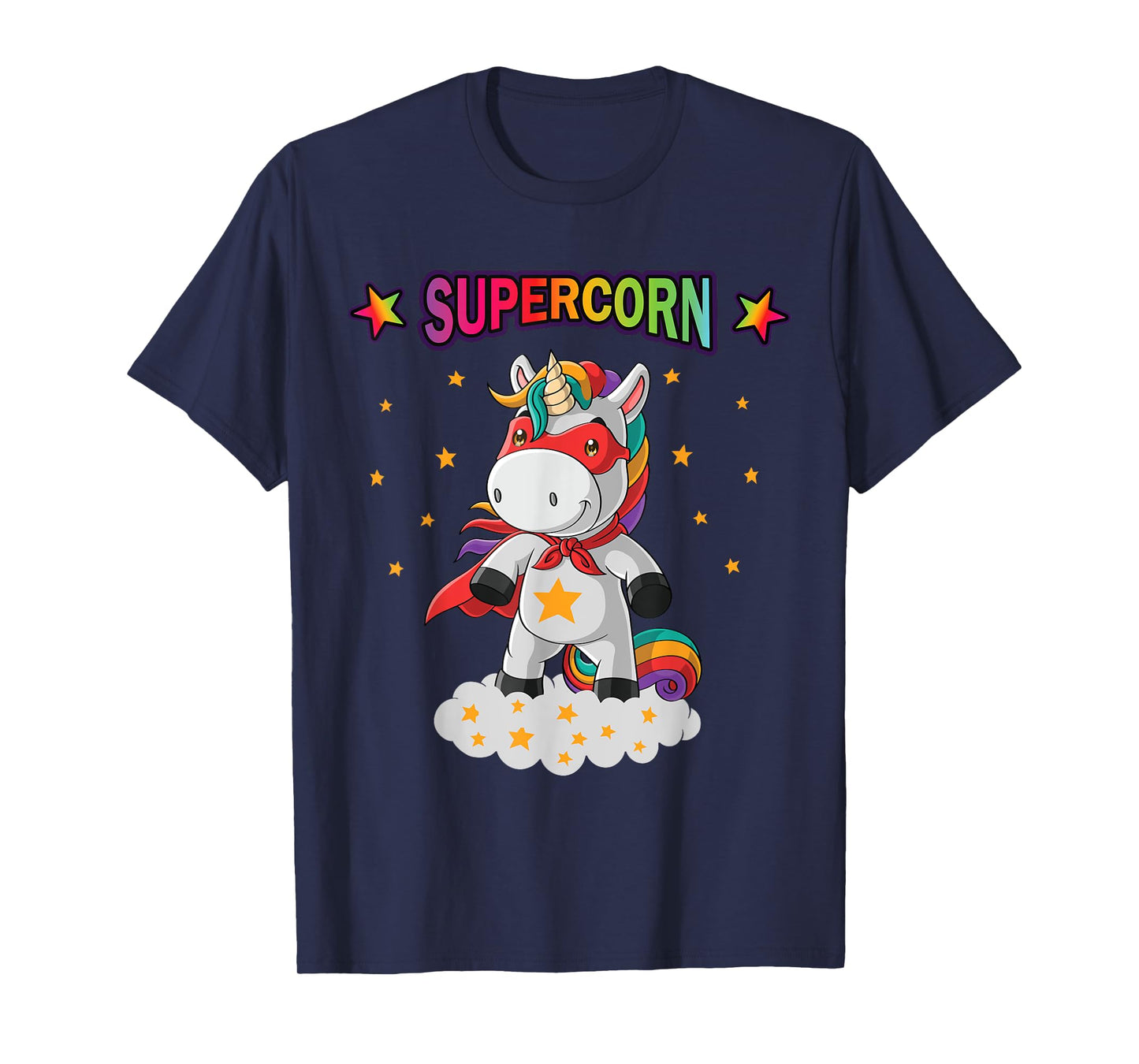 Unicorn Superhero Supercorn Hero Boys Girls Gift T-Shirt