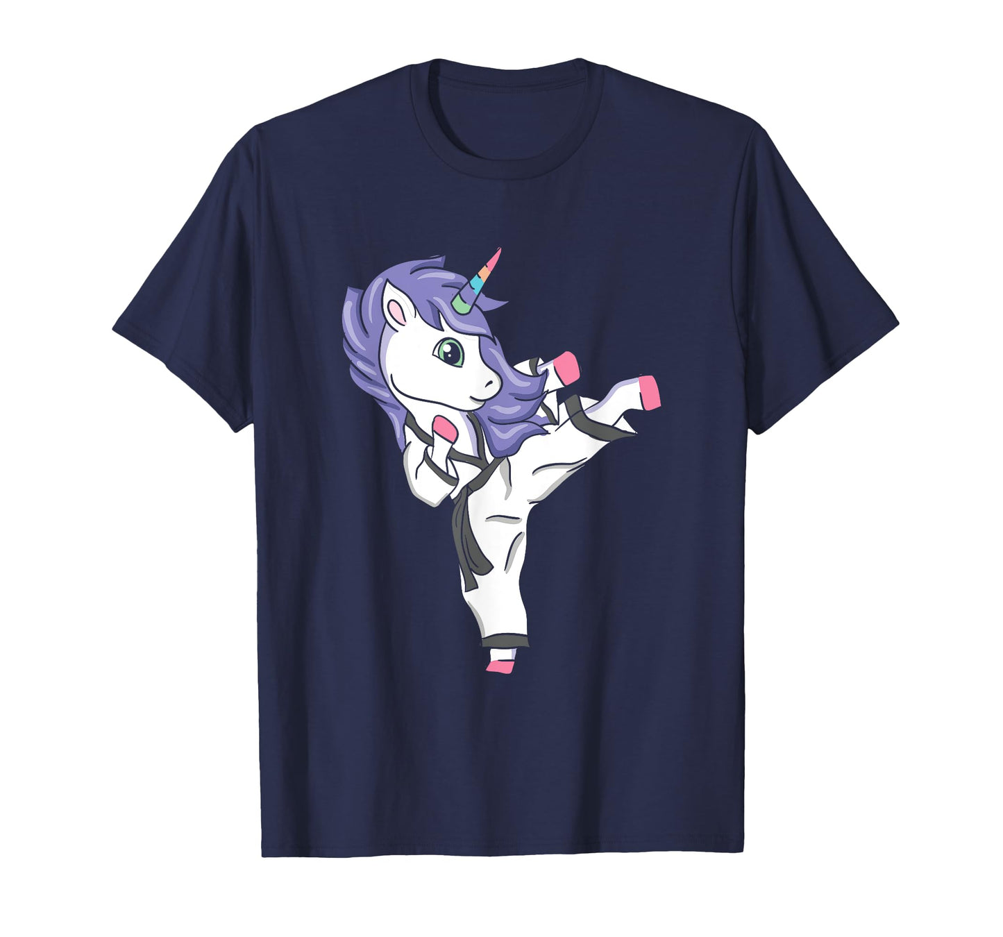 Funny Unicorn Karate Girl I Taekwondo Martial Arts T-Shirt