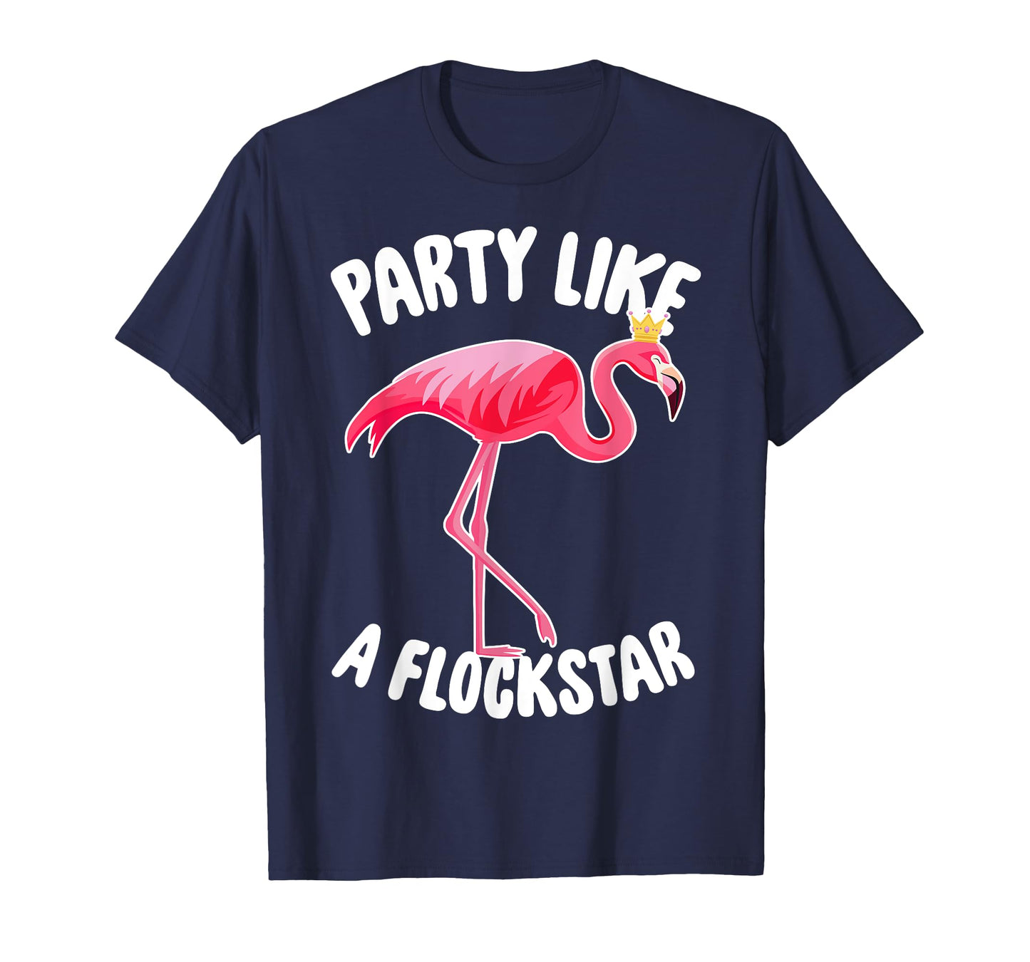 Party Like A Flockstar - Matching Flamingo Family Crew T-Shirt