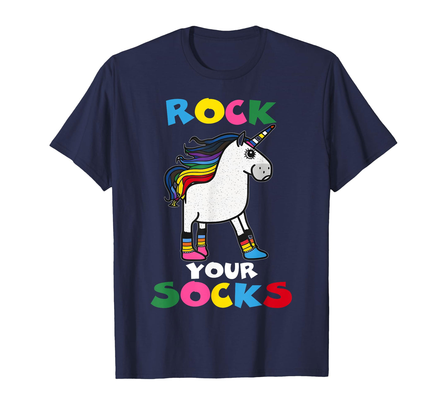 WORLD DOWN SYNDROME DAY Rock Your Socks Unicorn T-Shirt