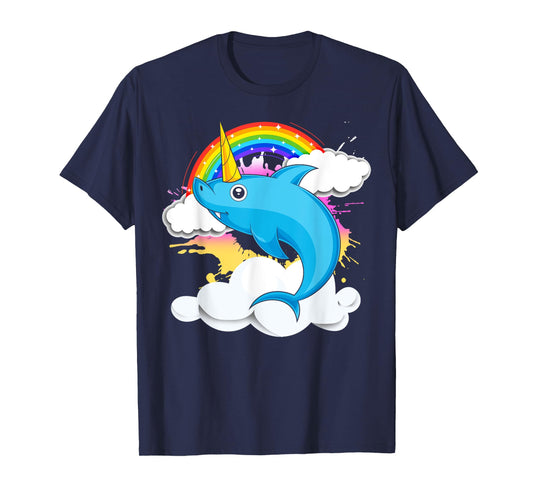 Sea Animal Rainbow Sharkicorn Fantasy Creature Unicorn Shark T-Shirt