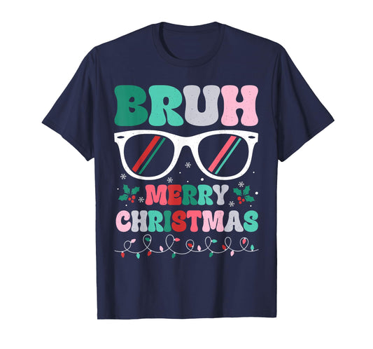 Bruh Christmas Boys Teens Kids Funny Xmas Merry Christmas T-Shirt