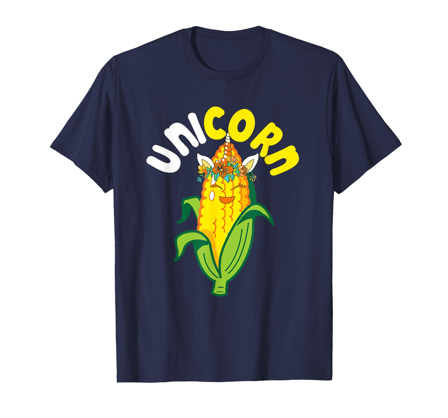 Unicorn Cute Corn Matching Farmer Vegan Lover Kids Toddler T-Shirt