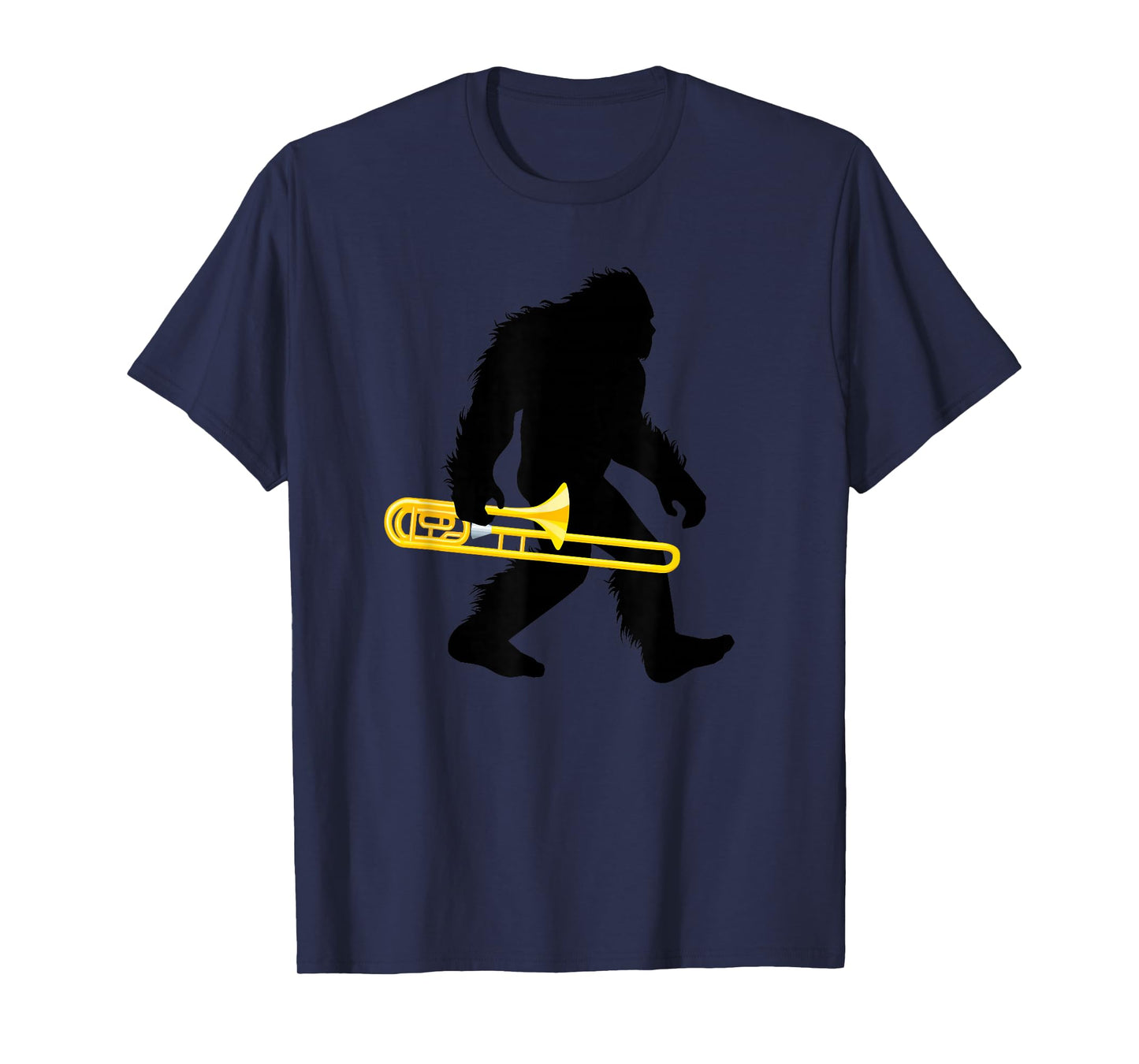 Bigfoot Trombone Sasquatch Trombonist Apparel T-Shirt