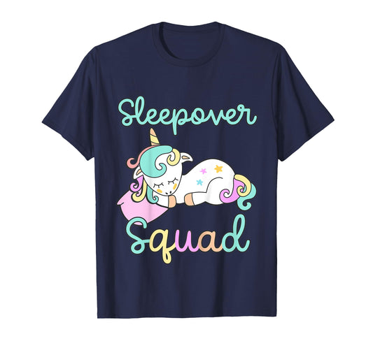 Sleepover Squad Pajamas Girls Unicorn Slumber Party Toddler T-Shirt