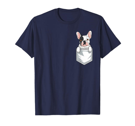 French Bulldog In Pocket T-Shirt