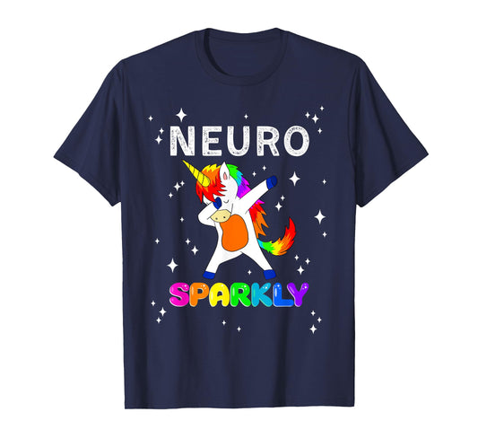 Neurodivergent Neurosparkly Neurodivergence Unicorn ADHD ASD T-Shirt