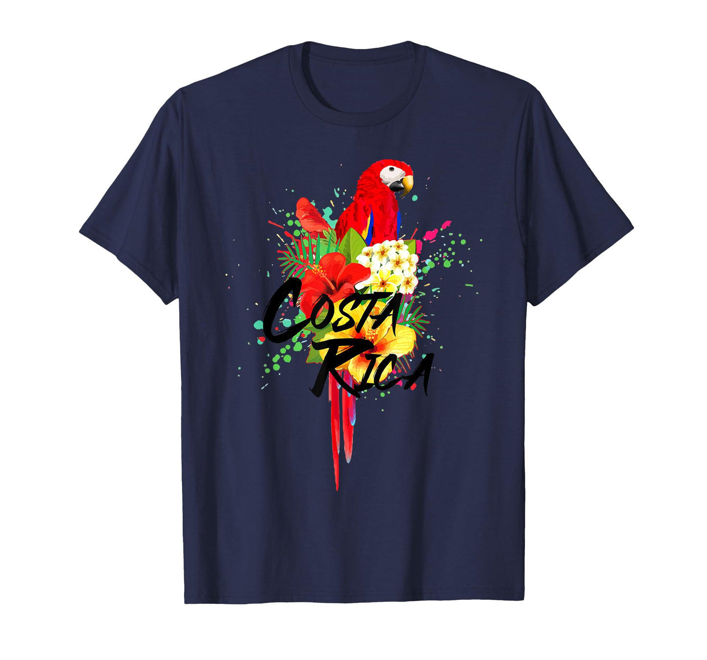 Costa Rica Souvenirs Parrot Tropical Bird Vintage T-Shirt