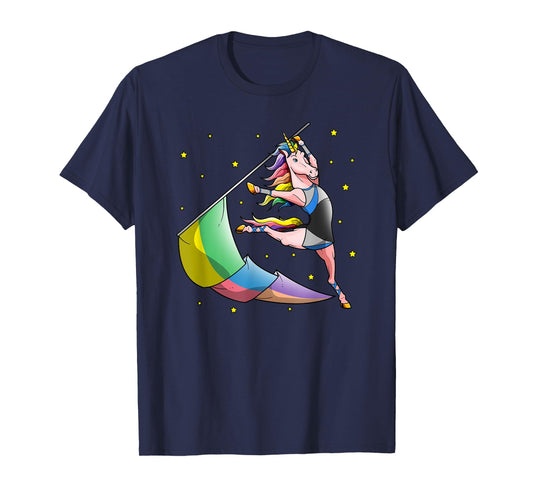 Color Guard Unicorn Winter Guard Flag Tossing Gifts Girls T-Shirt