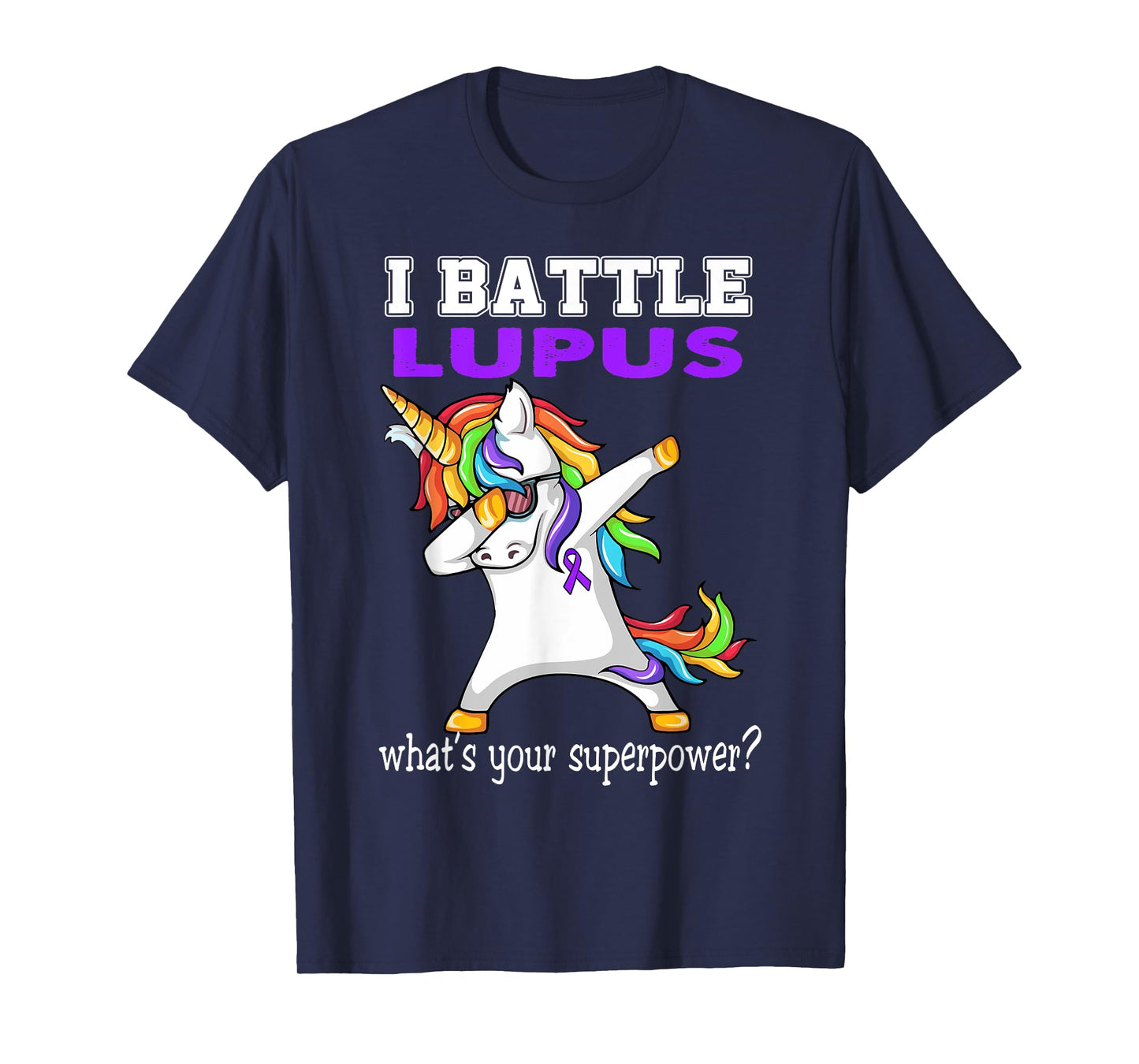 Unicorn I Battle Lupus Awareness T-Shirt