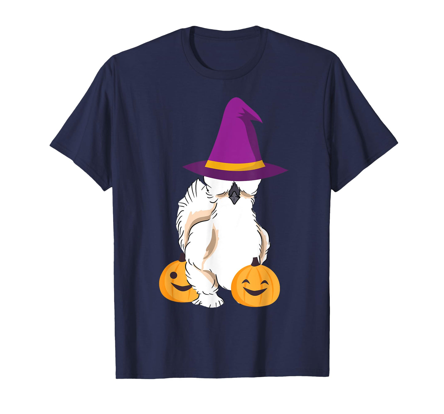 Silkie Silky Chicken Funny Halloween Graphic T-Shirt