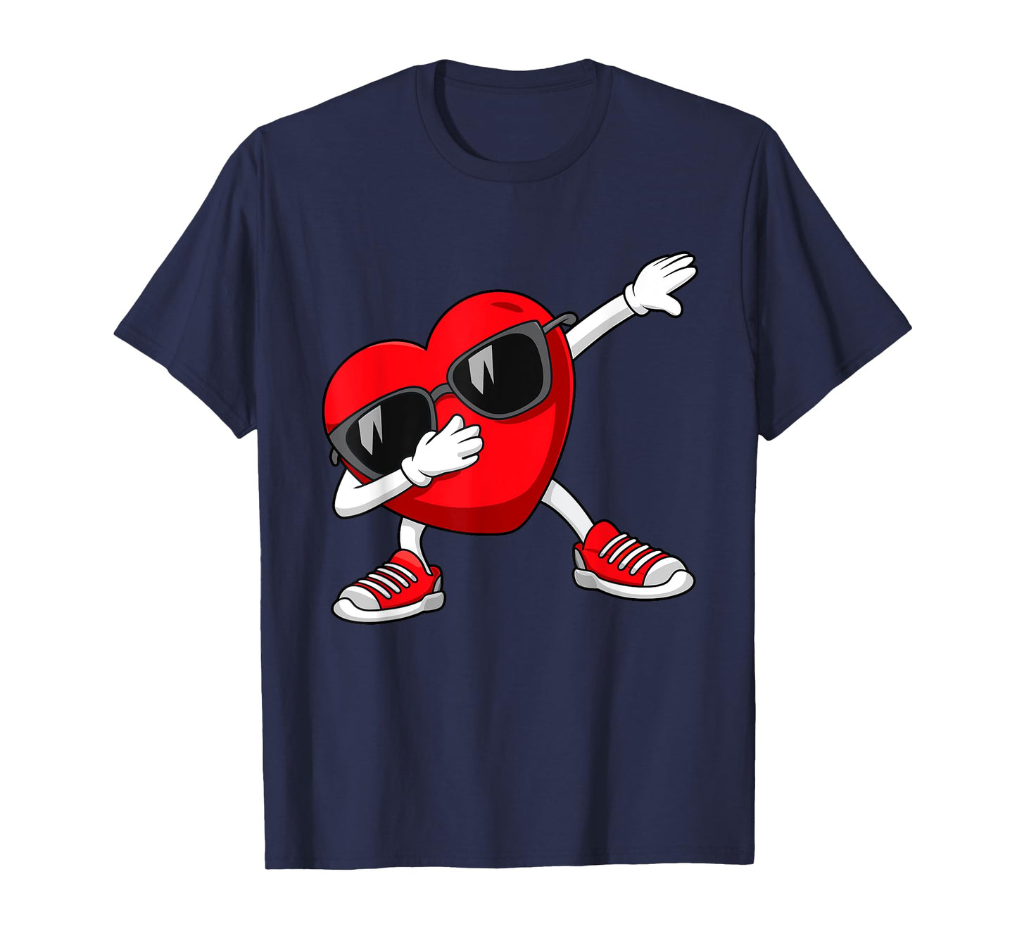 Valentines Day Dabbing Heart Dab For Teens Boys Girls Kids T-Shirt