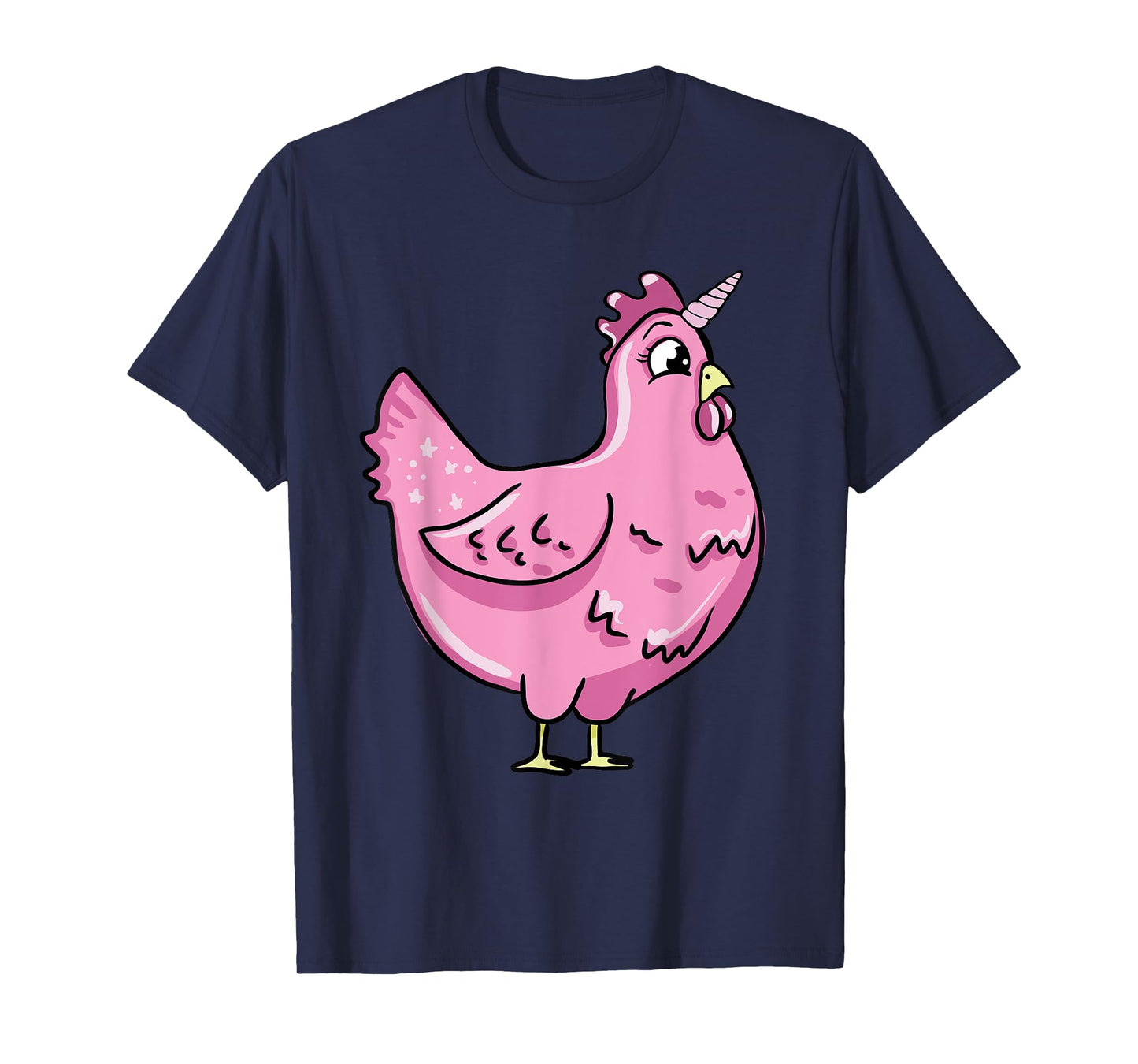 Funny Chicken Unicorn Illustration Farmer Poultry Love T-Shirt