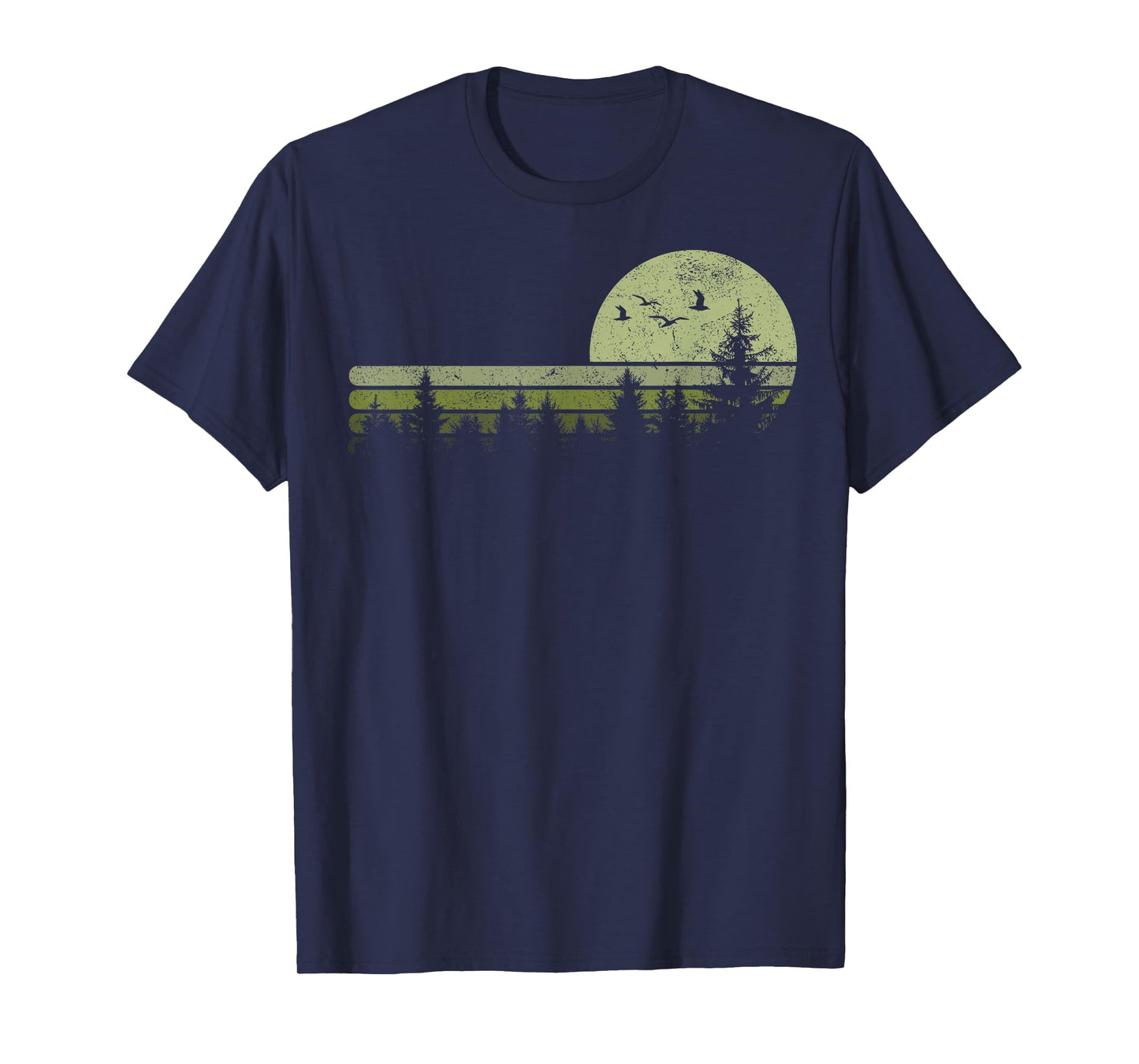 Vintage Forest Nature Trees Hiking Outdoor Wildlife T-Shirt
