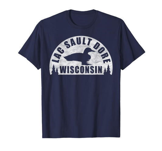 Lac Sault Dore Northern Wisconsin Loon T-Shirt
