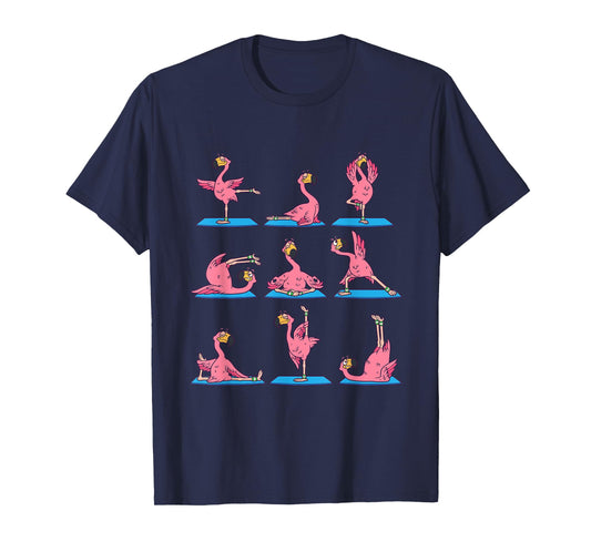 Flamingo Yoga Position Workout Flamingo Bird Gift T-Shirt