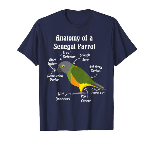 Anatomy of a Senegal Parrot T-Shirt
