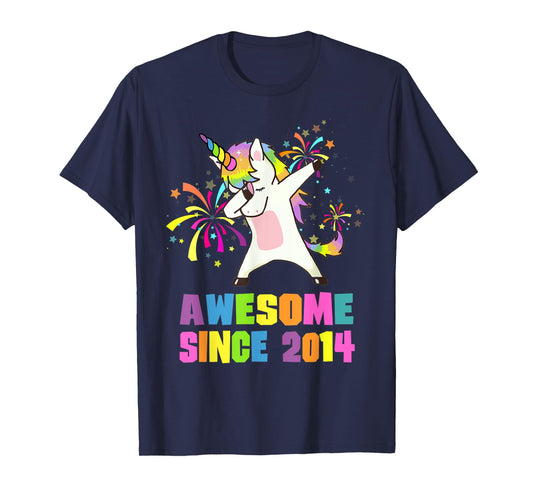11 Years Old 11th Birthday Awesome Since 2014 Unicorn T-Shirt