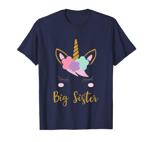 Kids Unicorn Big Sister Shirt I'm Going to be a Big Sister Tee T-Shirt