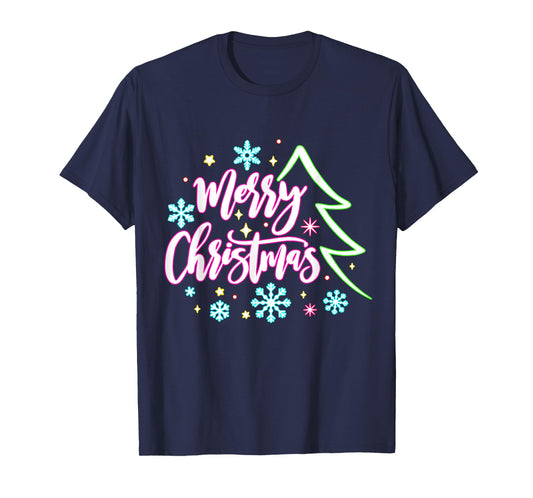 Merry Christmas And Bright Christmas Xmas Women Men Family T-Shirt