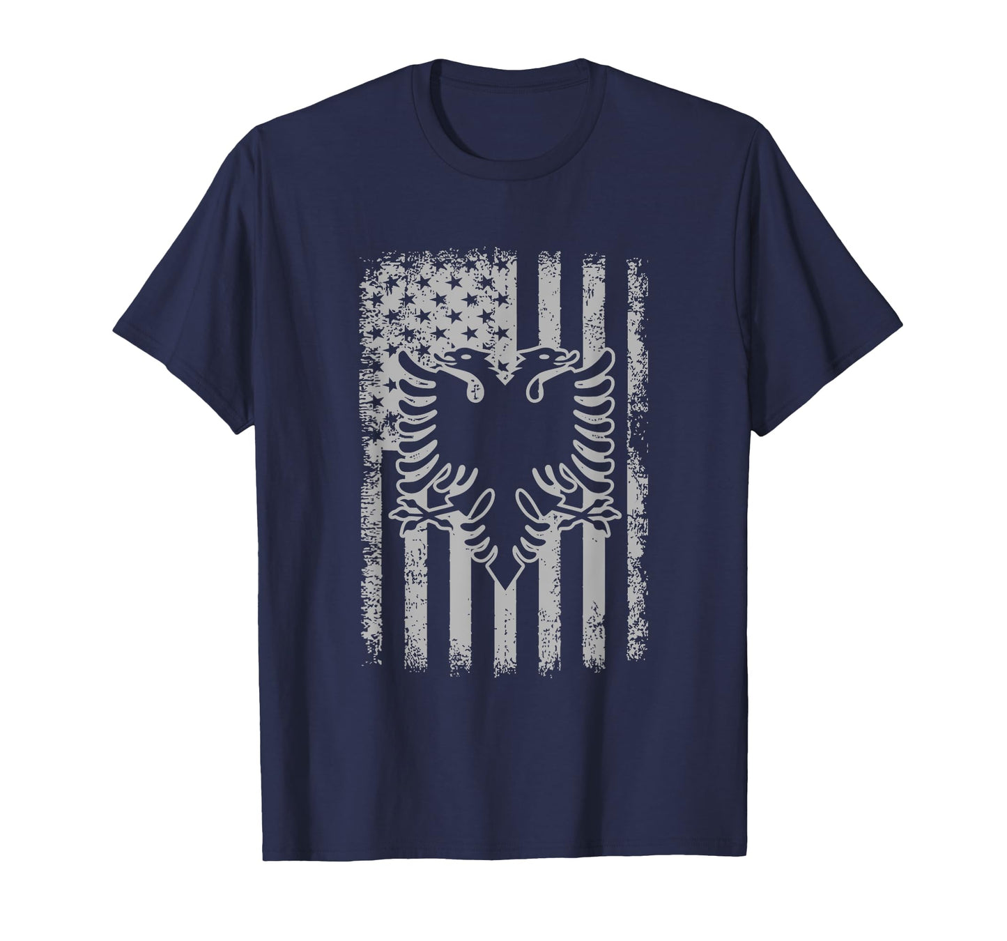 Albania American USA Flag Patriotic Albanian Women Men T-Shirt