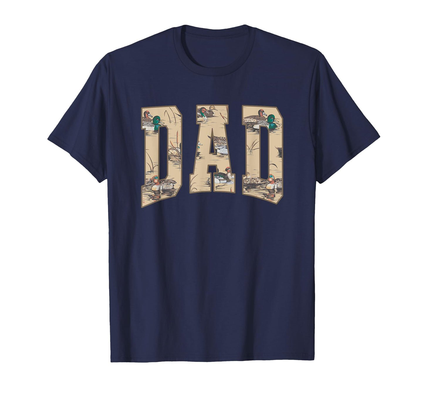 Hunting Dad Duck Camouflage Camo Waterfowl Duck Camo Men T-Shirt