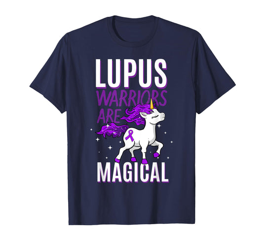 Lupus Warrior Magical Unicorn Autoimmune Disease Malar Rash T-Shirt