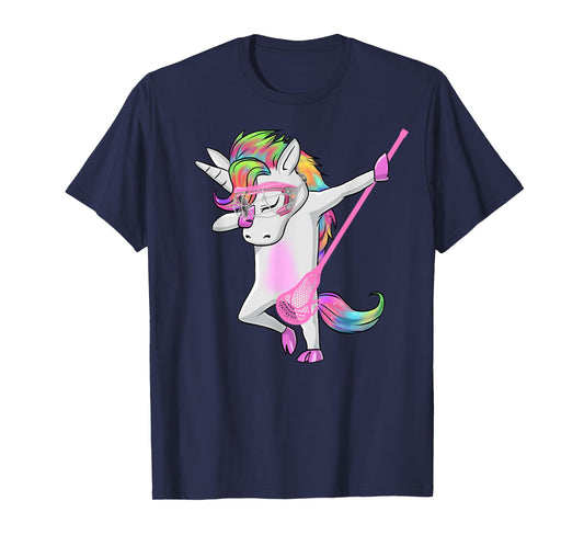 reLAX unicorn dab youth lacrosse Tees Lacrosse funny tshirt T-Shirt