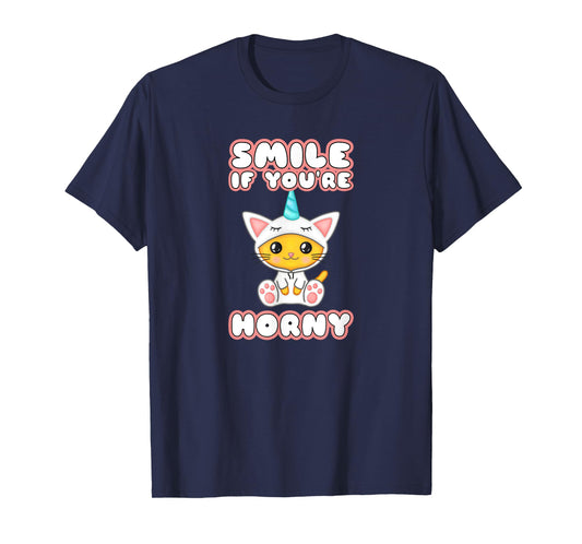 Smile if Horny Little Space DDLG Clothes BSDM Submissive Sex T-Shirt