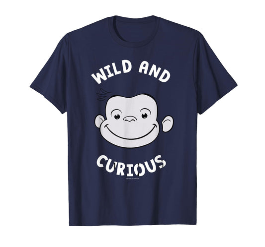 Curious George Wild and Curious Big Face T-Shirt