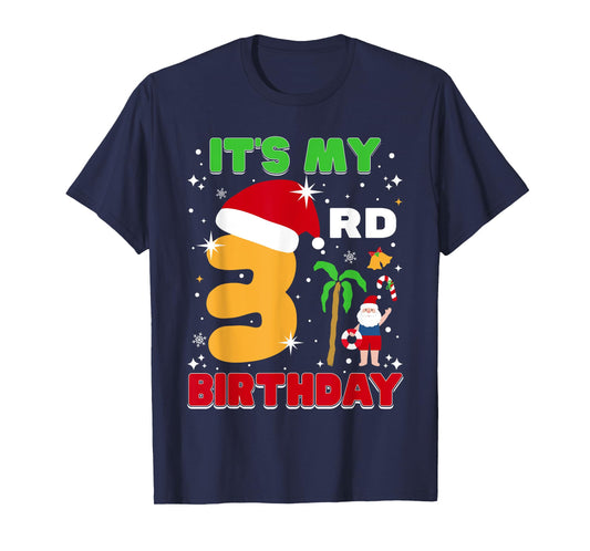 It's My 3rd Birthday Summer Xmas 3 Years Old Kids Girls Boys T-Shirt