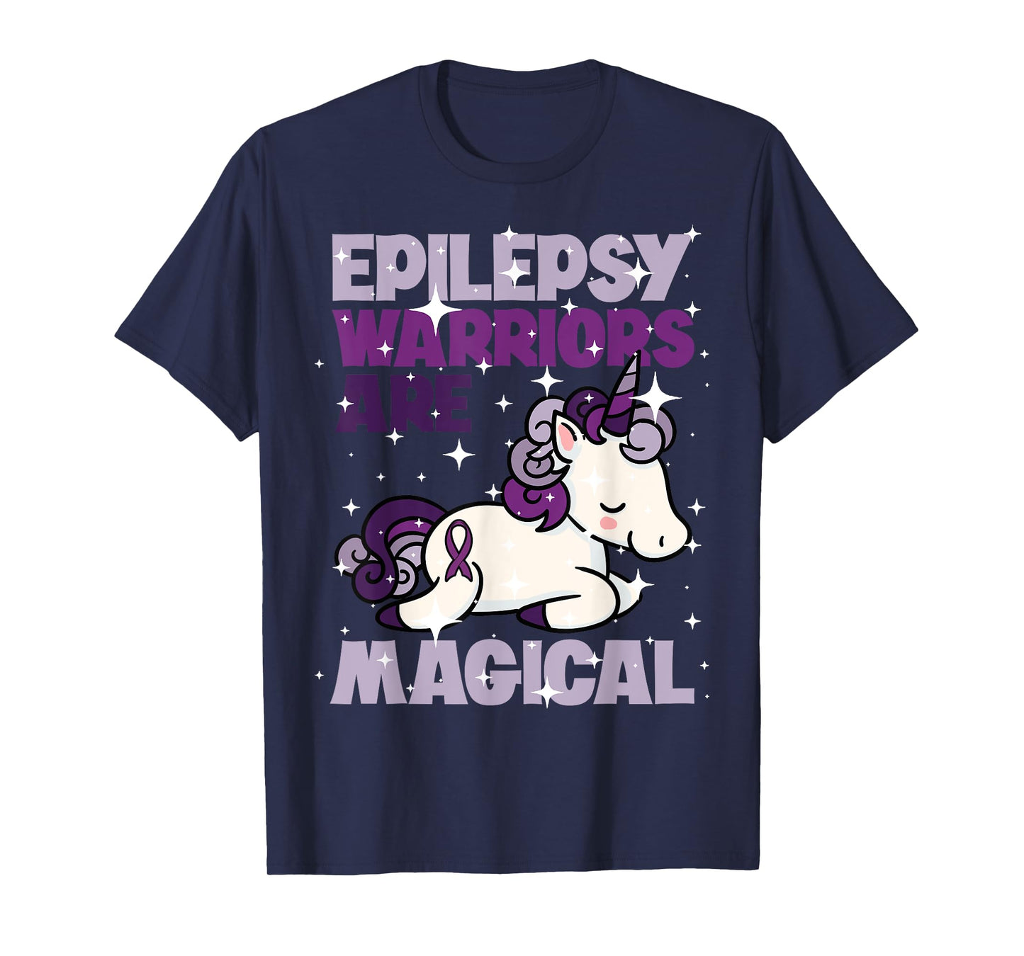 Epilepsy Warrior Epileptic Day Purple Unicorn Lover Gift T-Shirt