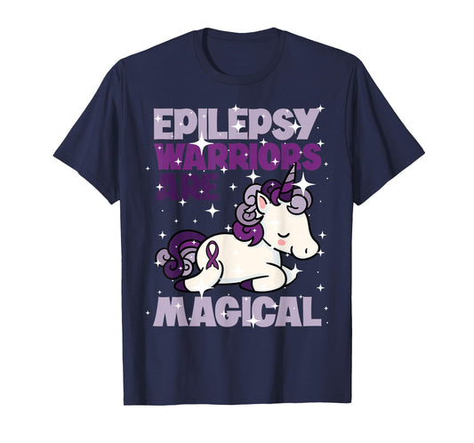 Epilepsy Warrior Epileptic Day Purple Unicorn Lover Gift T-Shirt