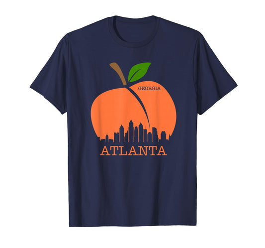 Atlanta Georgia Peach Skyline T-Shirt