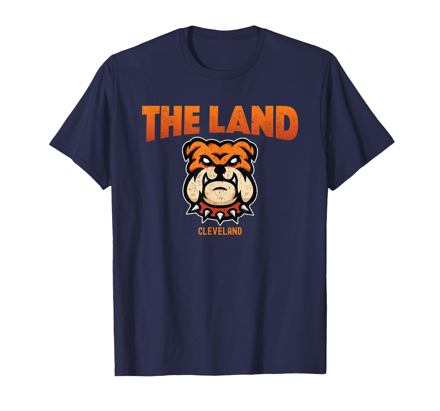 Cleveland Ohio The Land Football Dog Lover Bulldog Men Women T-Shirt