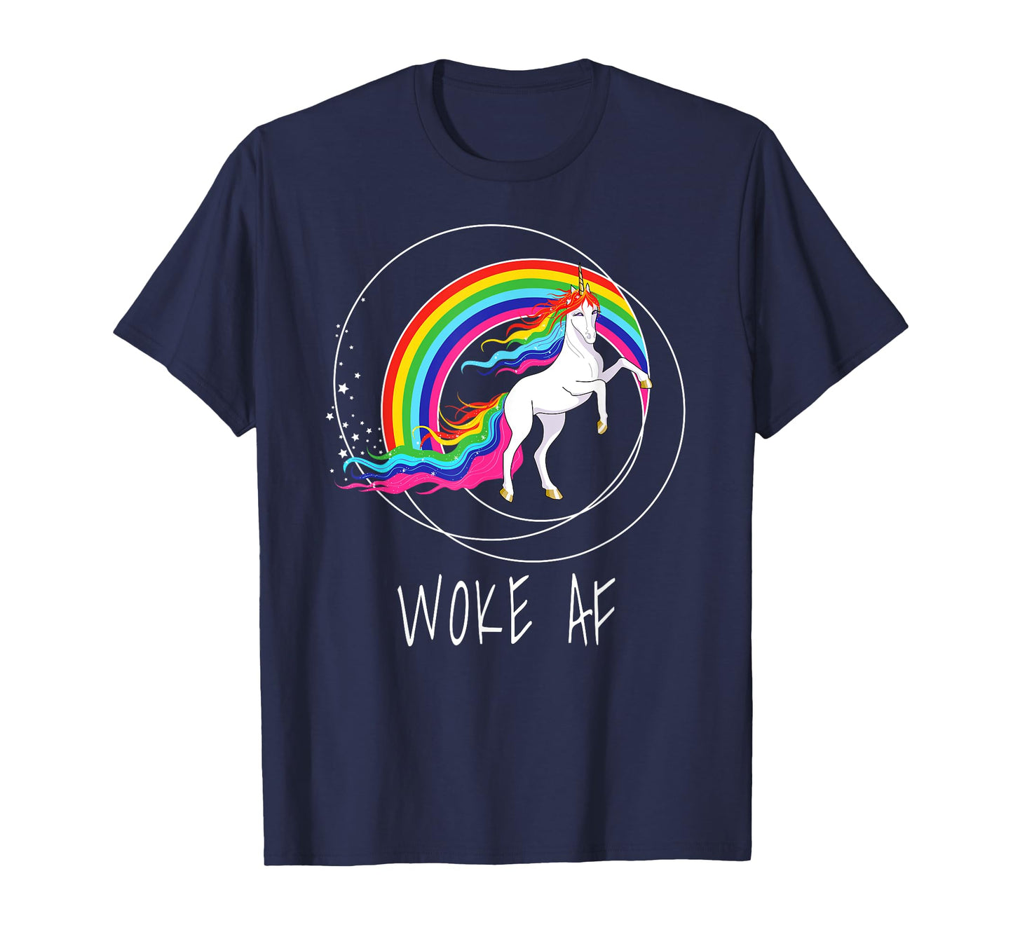 Woke AF Unicorn Spiritual Political Activist T-Shirt