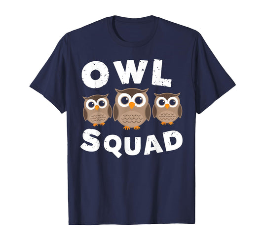Join the Owl Squad Funny Owl Lover Present Design T-Shirt