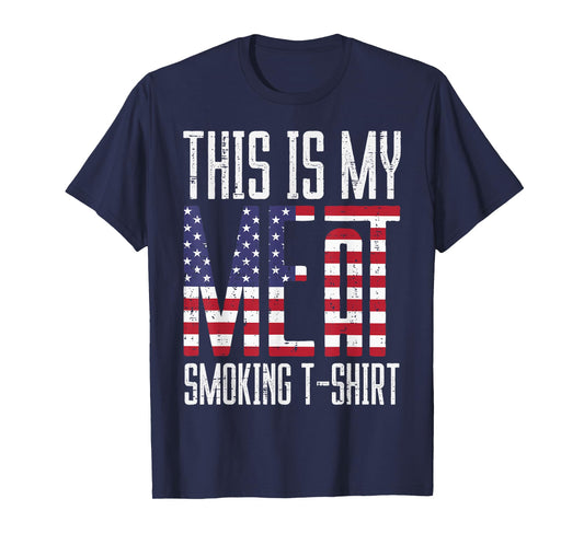 My Meat Grill Shirt US Flag Bbq Barbecue Patriot Men Women T-Shirt
