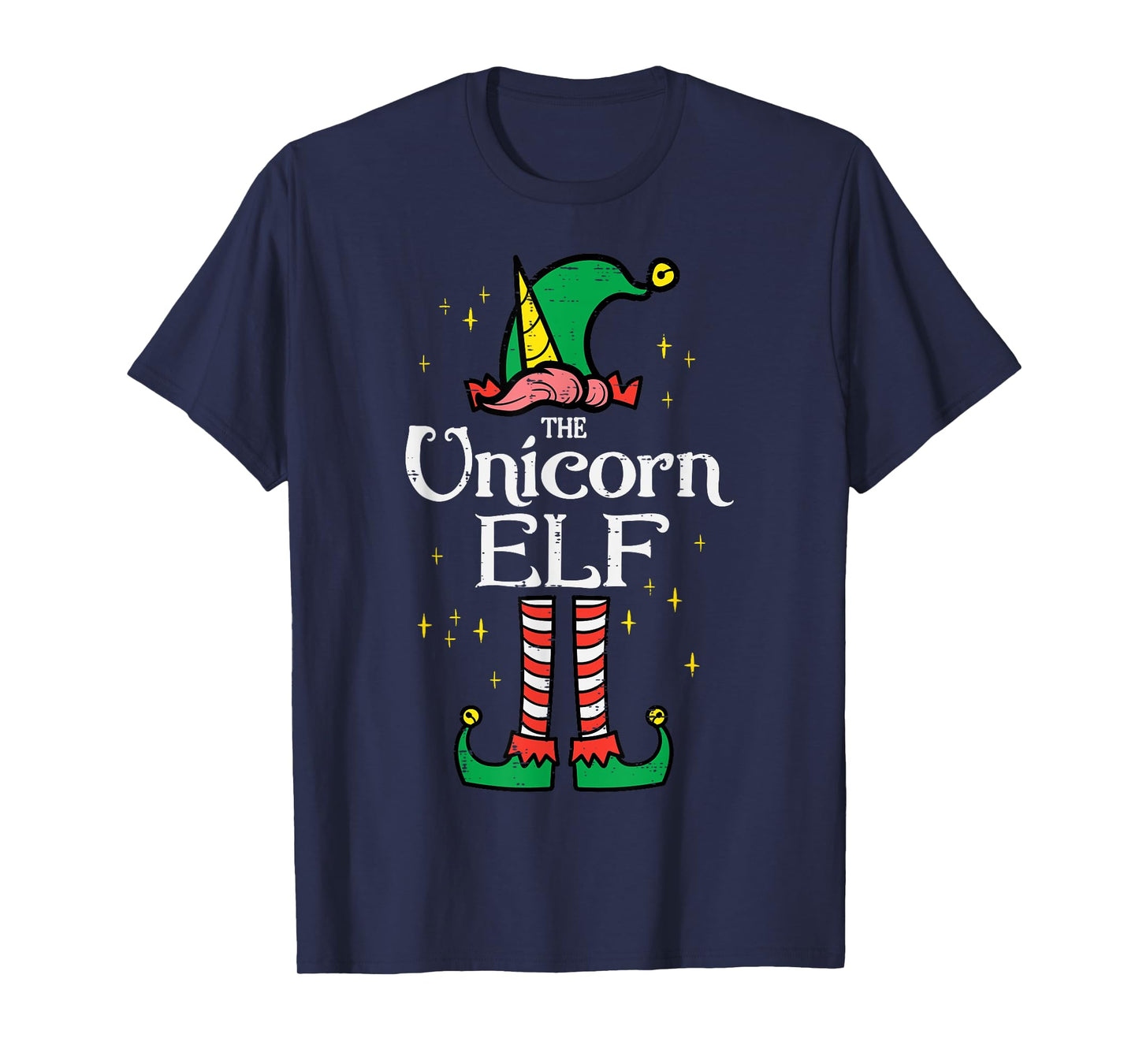 Christmas Unicorn Elf Xmas Family Match Girls Kids Toddler T-Shirt