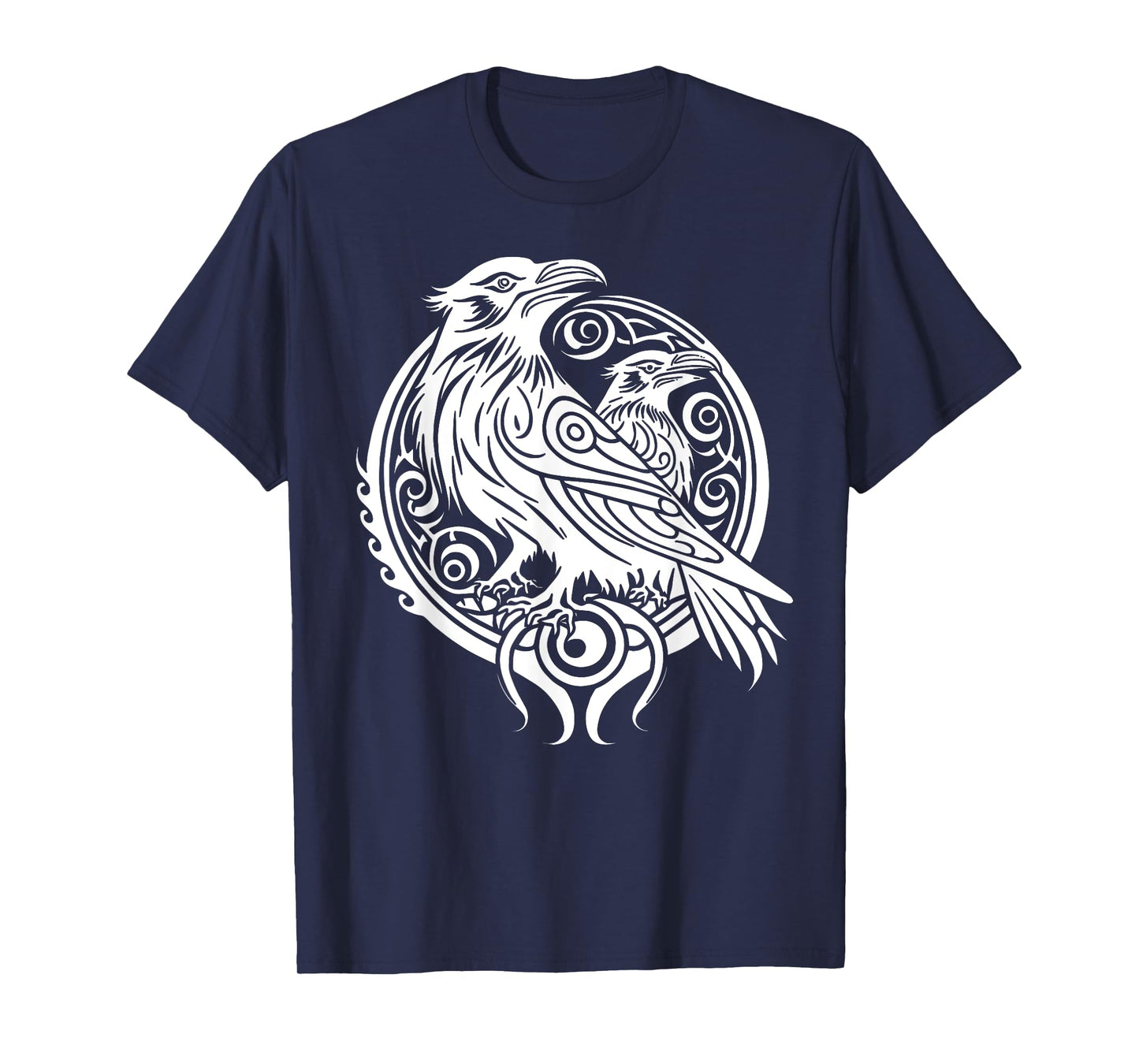 Odins Raven Norse Mythology Viking Birds Celtic Knots Asgard T-Shirt