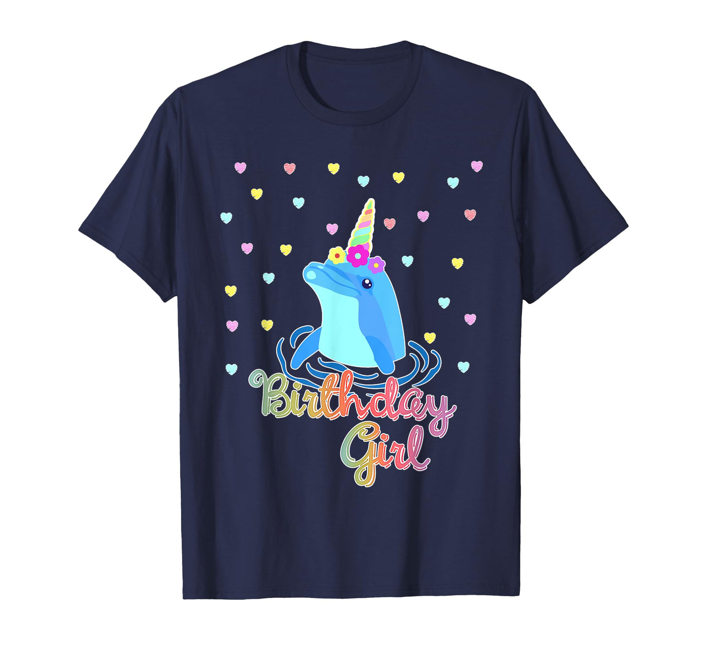 Dolphin Unicorn Birthday Party Outfit T-Shirt